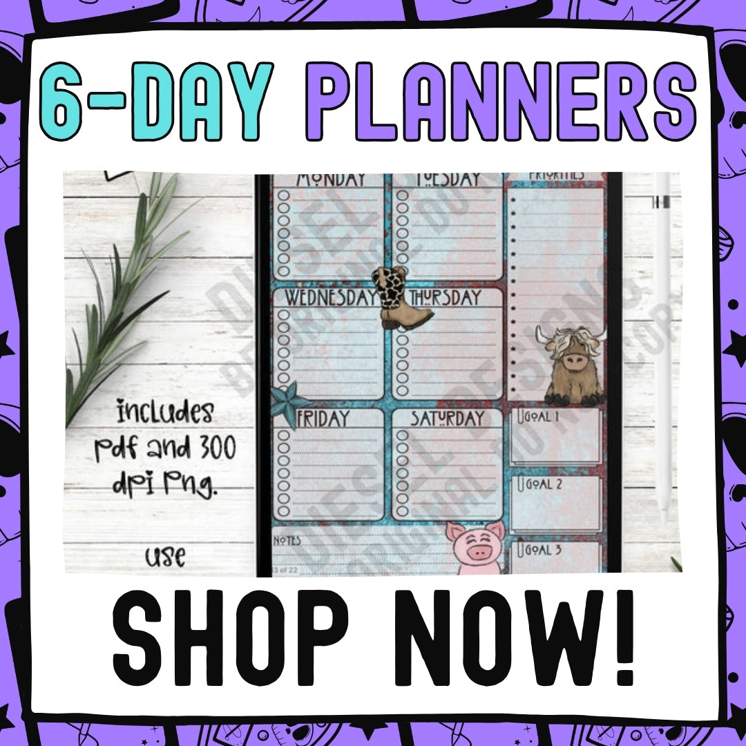 6-Day Planners