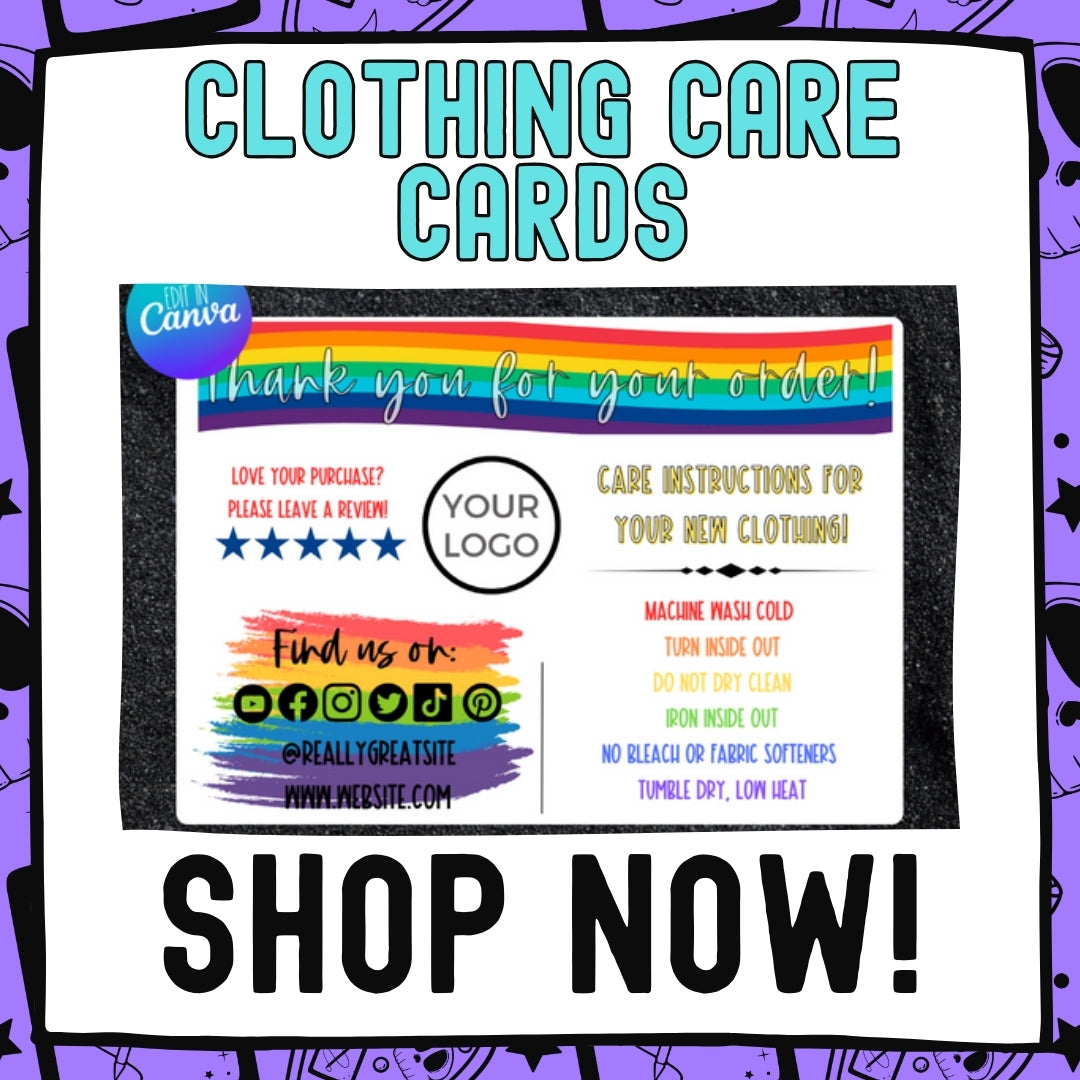 Clothing Care Cards