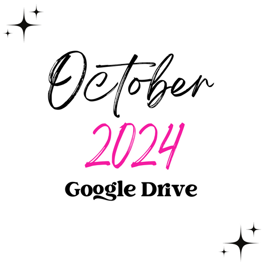 October 2024 Google Drive  | 300 DPI | Transparent PNG | Seamless | Tumbler Wraps