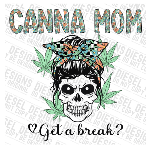 Canna Mom | 300 DPI | Transparent PNG