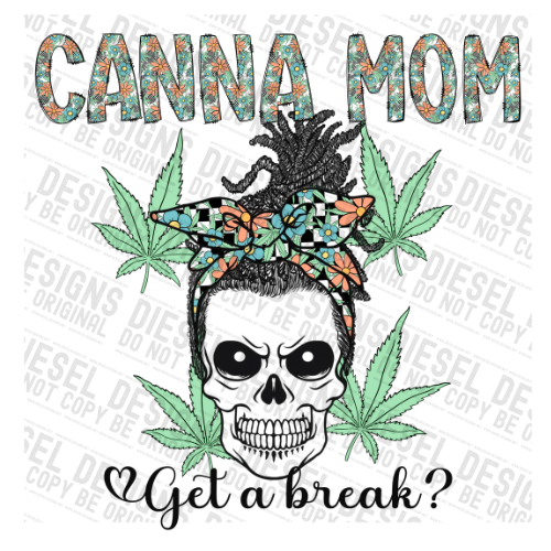 Canna Mom Dreads | 300 DPI | Transparent PNG