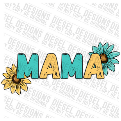 Mama Sunflowers | 300 DPI | Transparent PNG