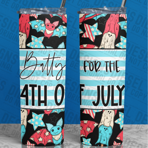 Batty | 300 DPI | 20 oz Skinny Tumbler Wrap