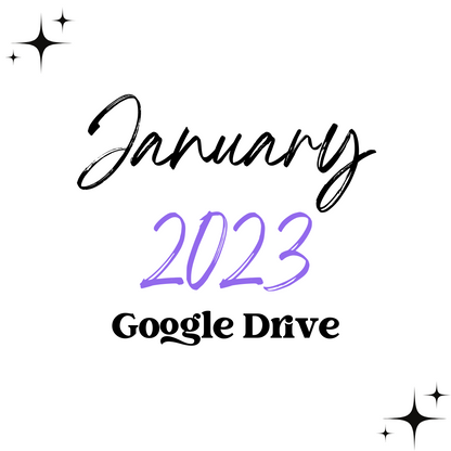 January 2023 | Monthly Drive  | 300 DPI | Transparent PNG | Seamless | Tumbler Wraps | Clipart