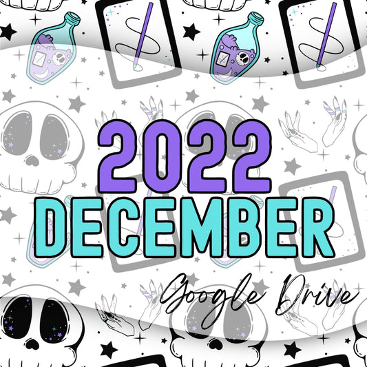 December 2022 Drive | 300 DPI | Transparent PNG | Seamless | Tumbler Wraps | Clipart