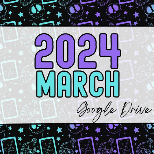 March 2024 | 300 DPI | Transparent PNG | Seamless | Tumbler Wraps | Clipart