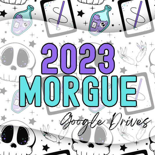 2023 Morgue | 300 DPI | Transparent PNG | Seamless | Tumbler Wraps | Clipart