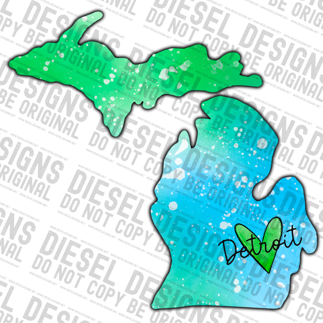 Michigan Blue | 300 DPI | Transparent PNG