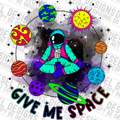 Give me space - 420 Dabs  | 300 DPI | Transparent PNG