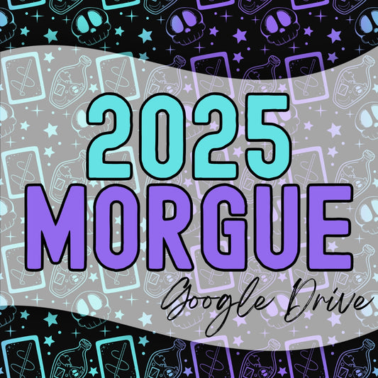 2025 Morgue | 300 DPI | Transparent PNG | Seamless | Tumbler Wraps | Clipart