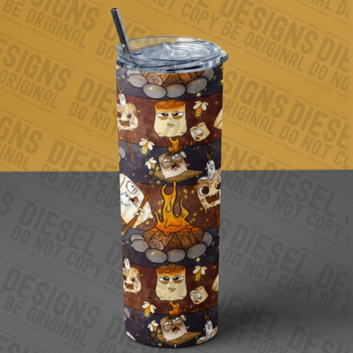 Ghost Stories | 300 DPI | 20 oz Skinny Tumbler Wrap