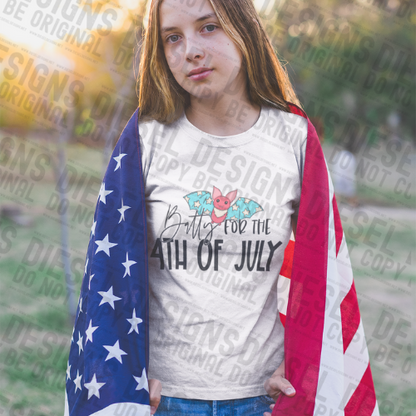 Batty 4th of July  | 300 DPI | Transparent PNG