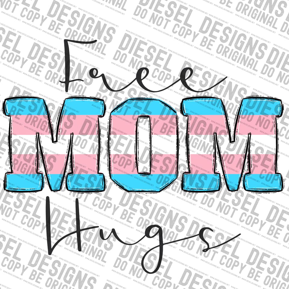 Trans mom hugs | 300 DPI | Transparent PNG