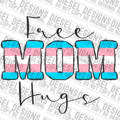 Trans mom hugs | 300 DPI | Transparent PNG