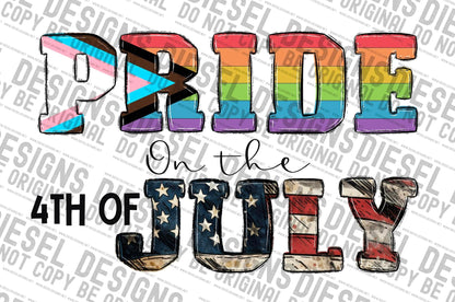 Pride 4th July | 300 DPI | Transparent PNG