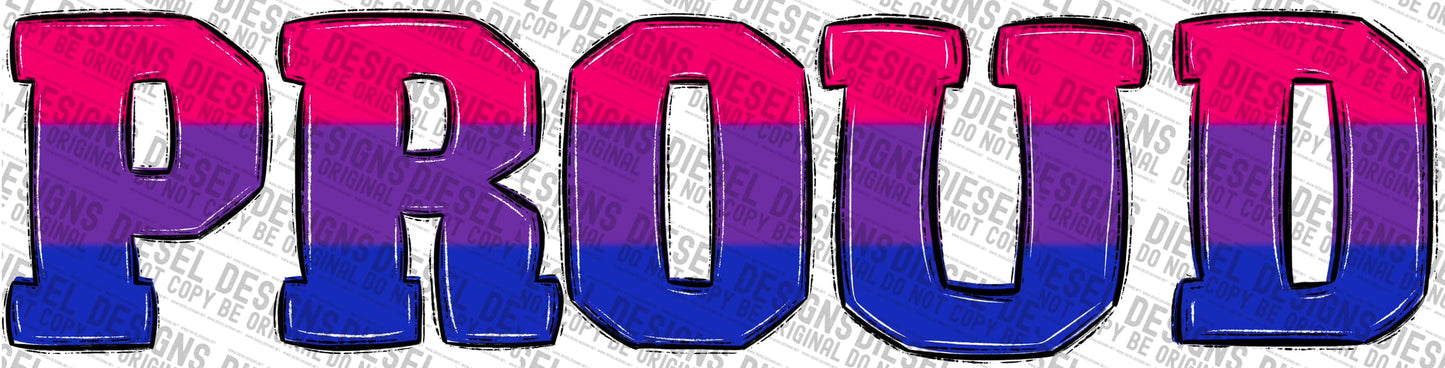 Bisexual Proud | 300 DPI | Transparent PNG