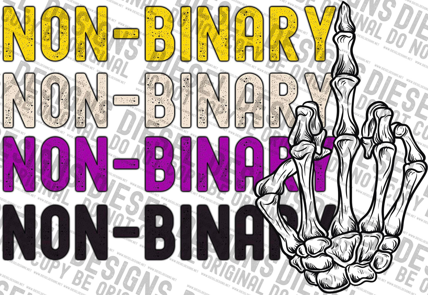 Non Binary finger | 300 DPI | Transparent PNG