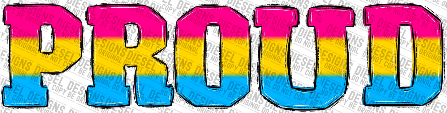 Pansexual proud | 300 DPI | Transparent PNG