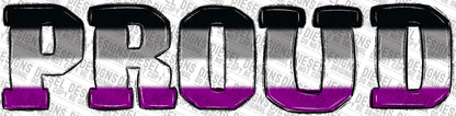 Asexual Proud  | 300 DPI | Transparent PNG