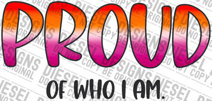 Lesbian proud of who I am | 300 DPI | Transparent PNG