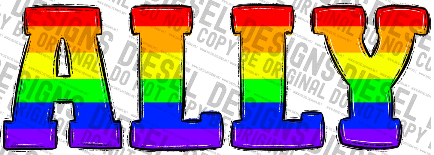 Pride Ally | 300 DPI | Transparent PNG