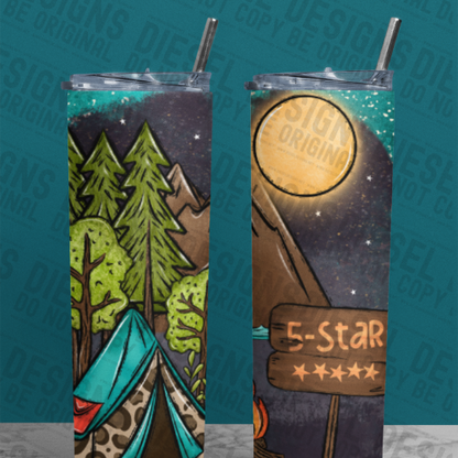 5 Star | 300 DPI | 20 oz Skinny Tumbler Wrap