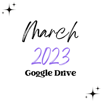 March 2023 | Monthly Drive  | 300 DPI | Transparent PNG | Seamless | Tumbler Wraps | Clipart