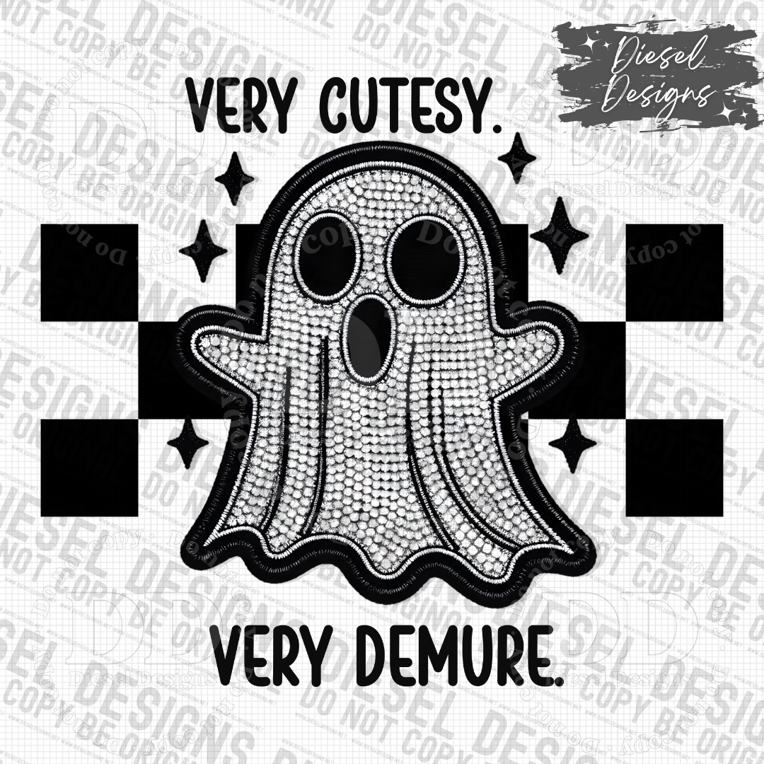 Very Cutesy, Very Demure PNG  | 300 DPI | Transparent PNG | Digital File Only