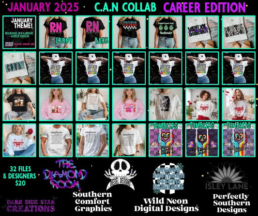 Creative Alliance Network: Career Edition| 300 DPI | PNG | Seamless | Tumbler Wraps | Collab | Digital File Only