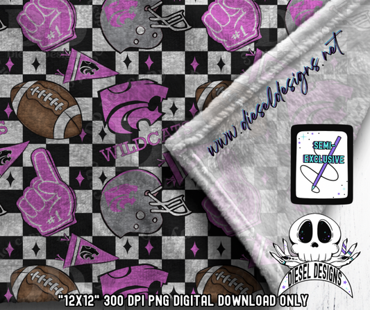 K-State Seamlesd SEMI-EXCLUSIVE | 300 DPI | Transparent PNG | Seamless  | Digital File Only | SEMI-EXCLUSIVE design