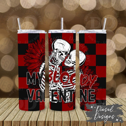 My Bloody Valentine | 300 DPI | PNG | Seamless | Tumbler Wraps