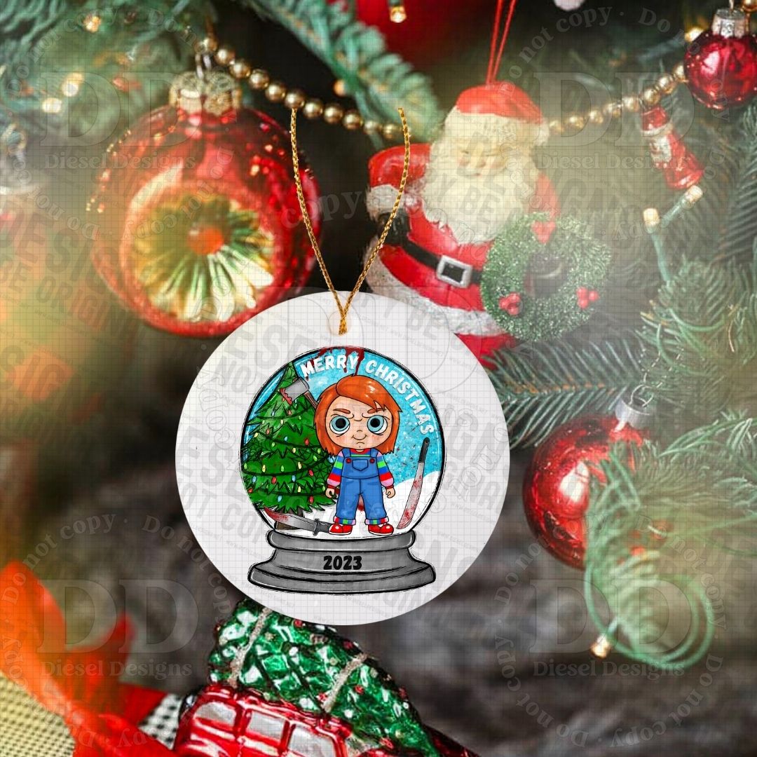 2023 Christmas Snowglobes Bundle | 300 DPI | PNG | Seamless | Tumbler Wraps