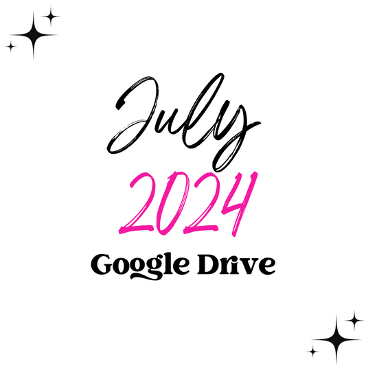 July 2024 Google Drive  | 300 DPI | Transparent PNG | Seamless | Tumbler Wraps |