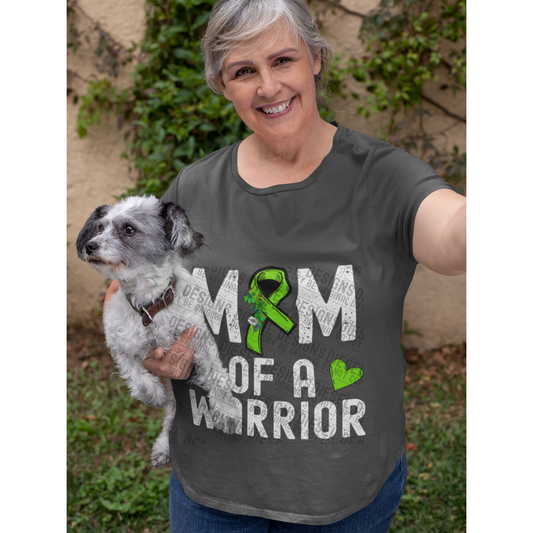 Mom of a Warrior green | 300 DPI | Transparent PNG