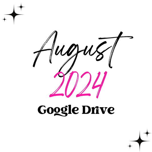 August 2024 Google Drive | 300 DPI | Transparent PNG | Seamless | Tumbler Wraps