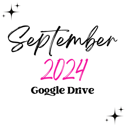 September 2024 Google Drive  | 300 DPI | Transparent PNG | Seamless | Tumbler Wraps |