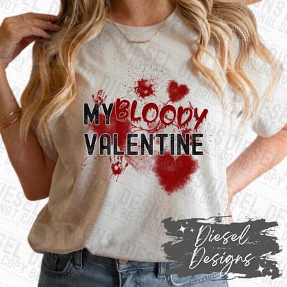 My Bloody Valentine | 300 DPI | PNG | Seamless | Tumbler Wraps