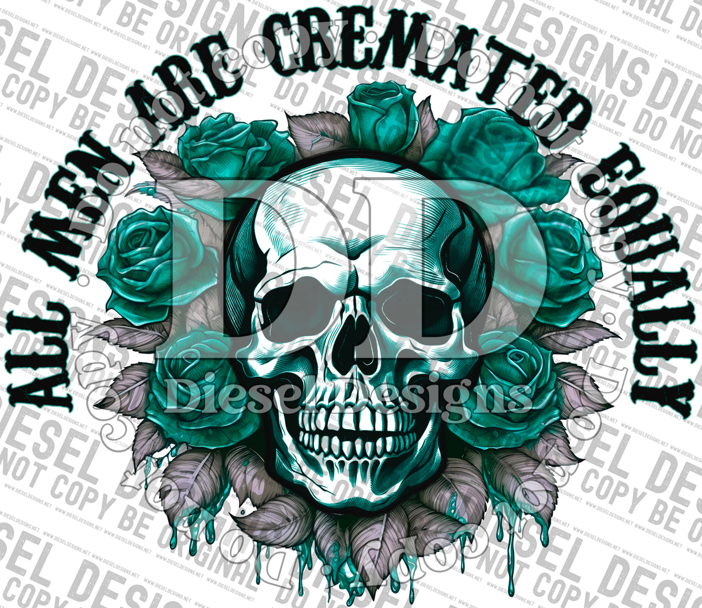 Cremated Equally Blue | 300 DPI | Transparent PNG