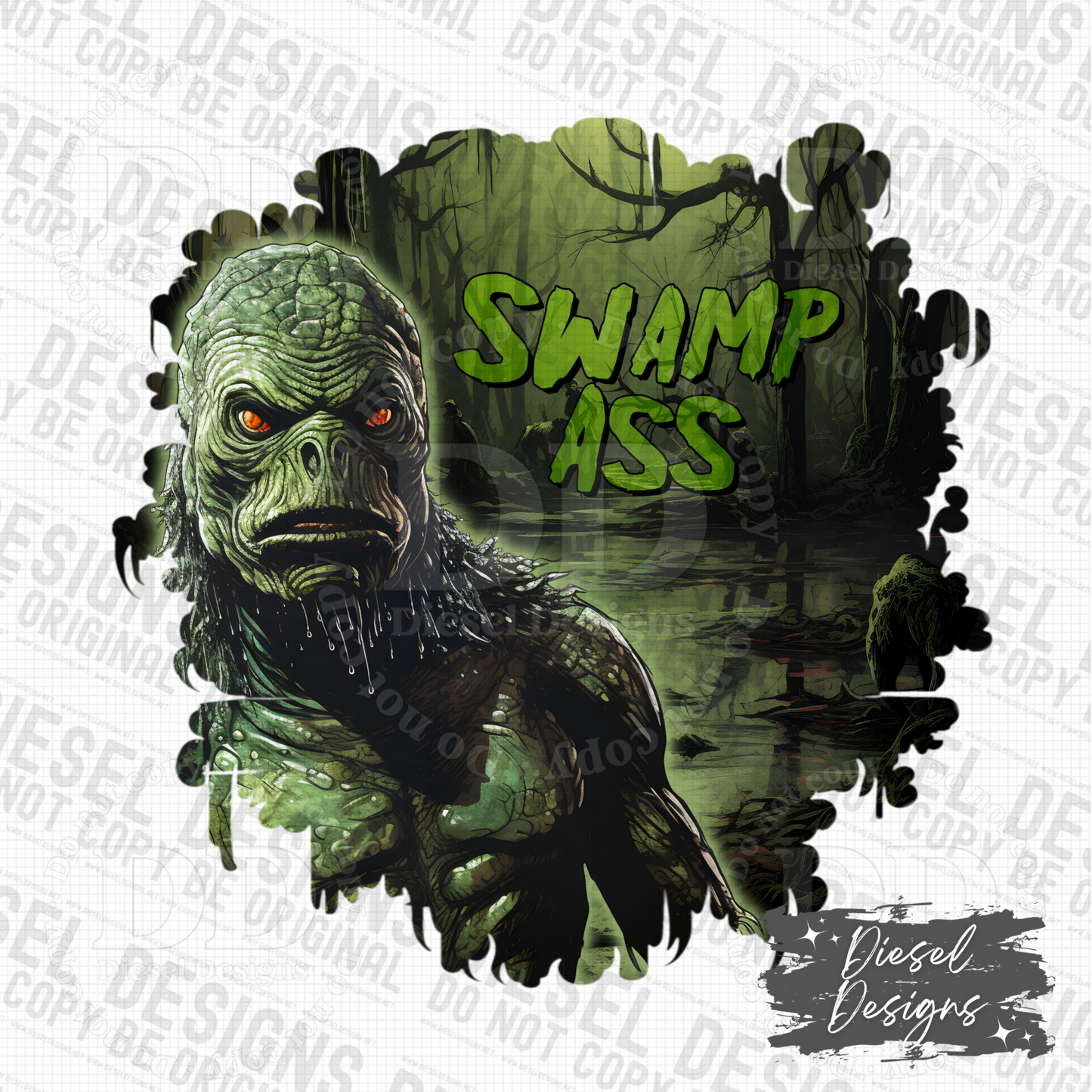 Swamp Ass PNG  | 300 DPI | Transparent PNG | Digital File Only