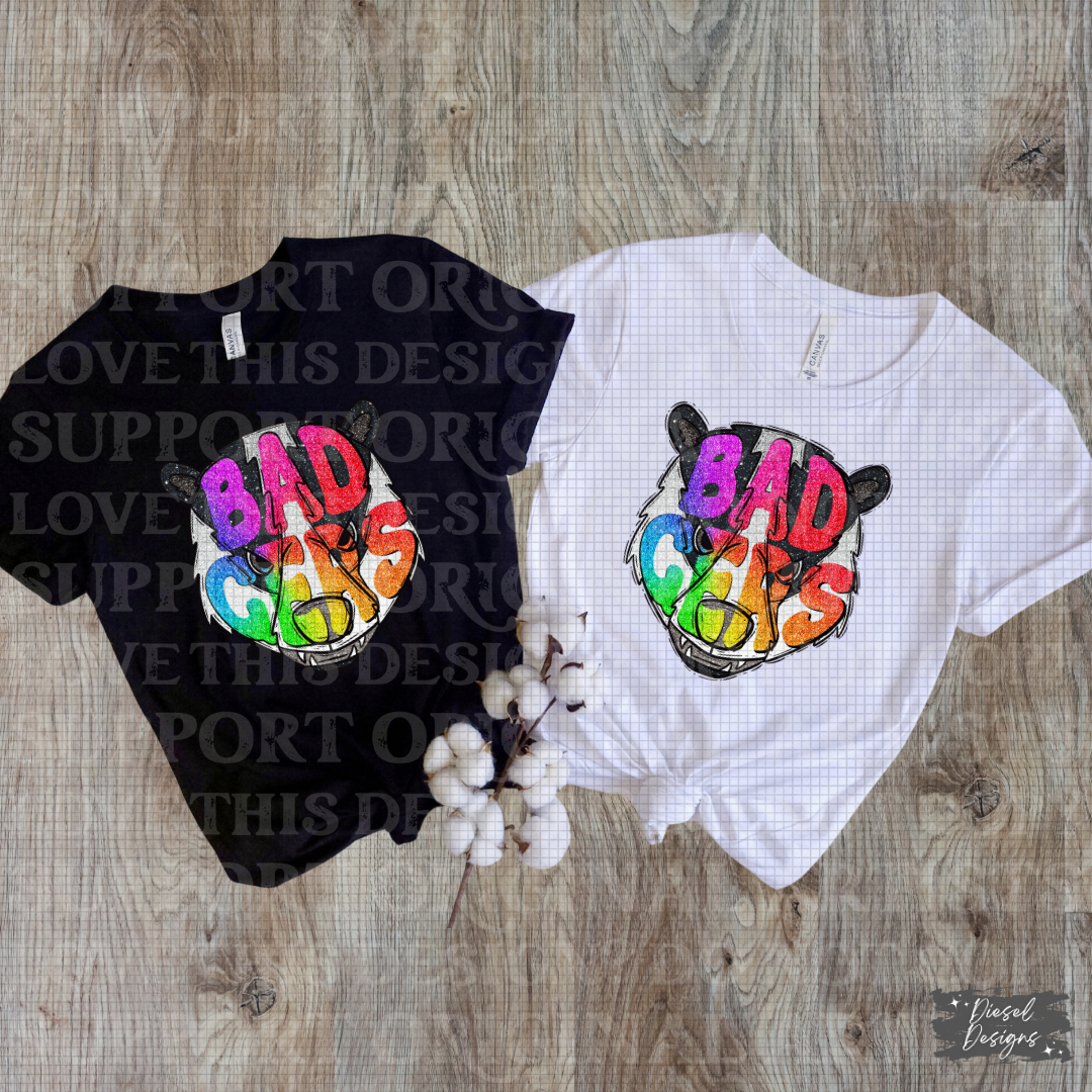 School Mascot Rainbow Glitter Drive  | 300 DPI | Transparent PNG | Google Drive