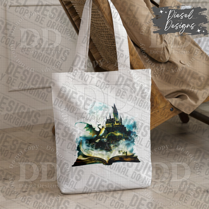 Book Dragon Night Life PNG  | 300 DPI | Transparent PNG | Digital File Only