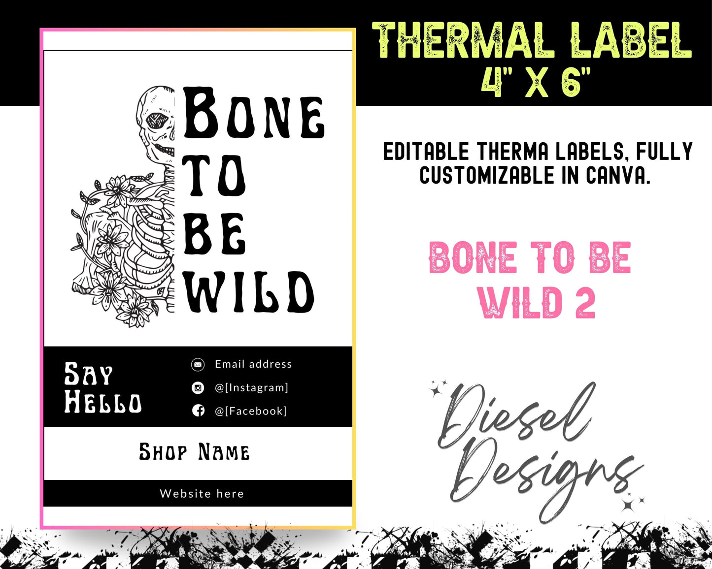 Thermal Bundle 1 includes 6 Thermal Designs (4x6) Bundle | Thermal Label | Edit in Canva | 4" x 6" | Bundles | Package Label