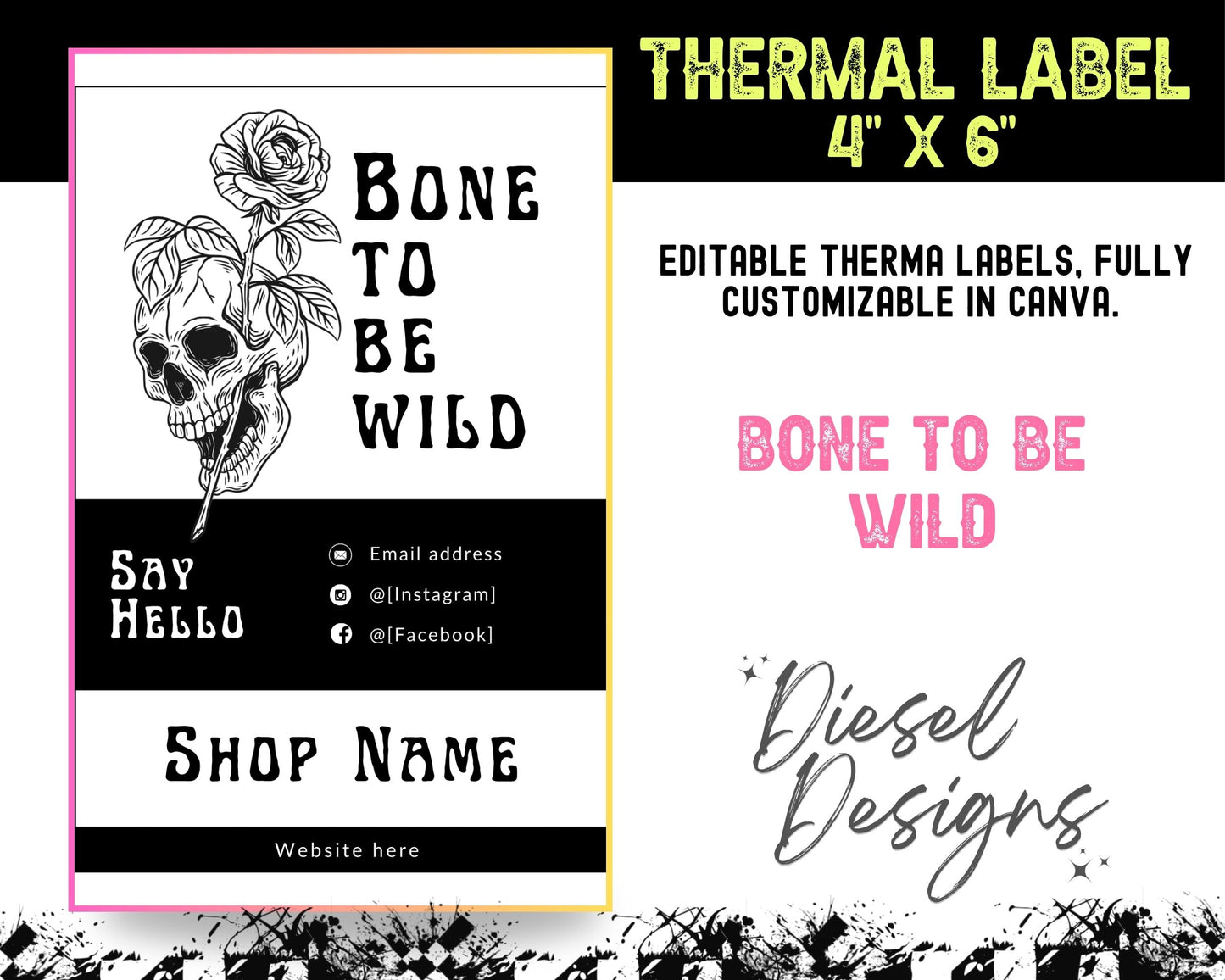 Thermal Bundle 1 includes 6 Thermal Designs (4x6) Bundle | Thermal Label | Edit in Canva | 4" x 6" | Bundles | Package Label