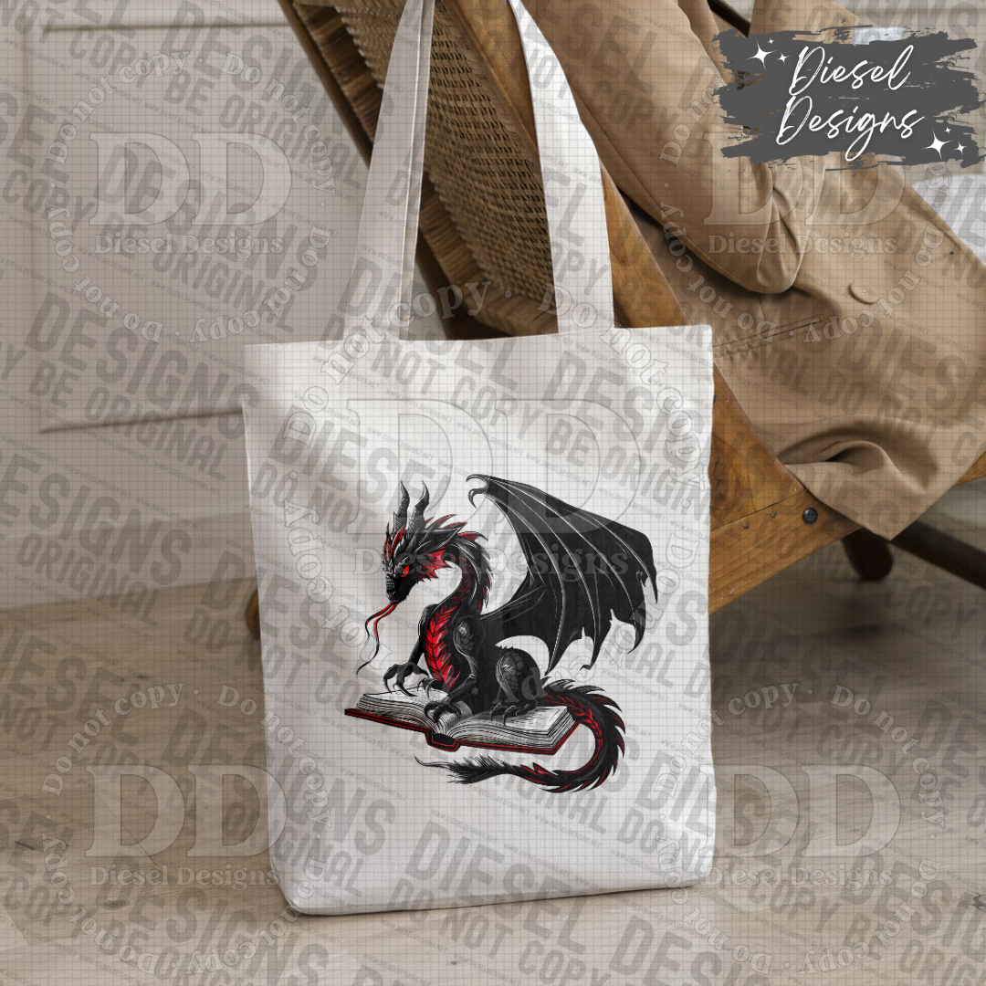 Book Dragon PNG  | 300 DPI | Transparent PNG | Digital File Only