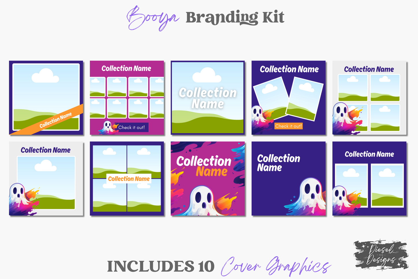 BOOYA Business Branding Kit | Website Kit | Business Card | Logo | Facebook Cover | Editable in Canva