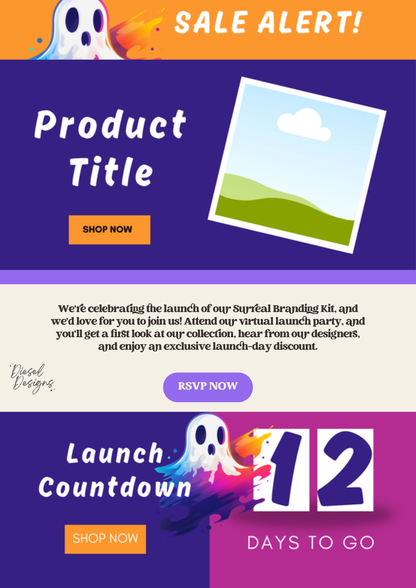 Booya Email Kit | Email Templates | Email Marketing Templates Pack | Edit in Canva