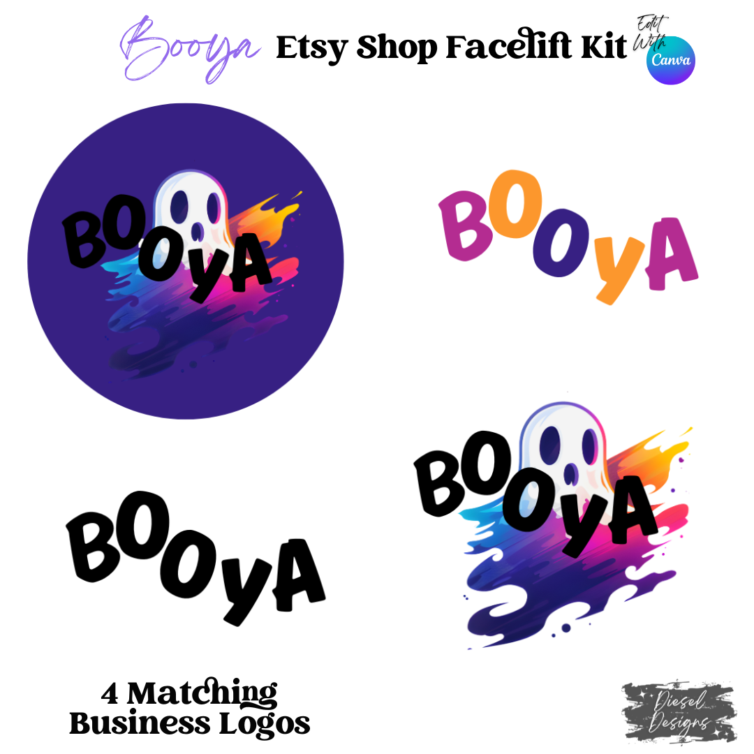 Booya Etsy Facelift Kits | Etsy Facelift Kits | Editable graphics included |