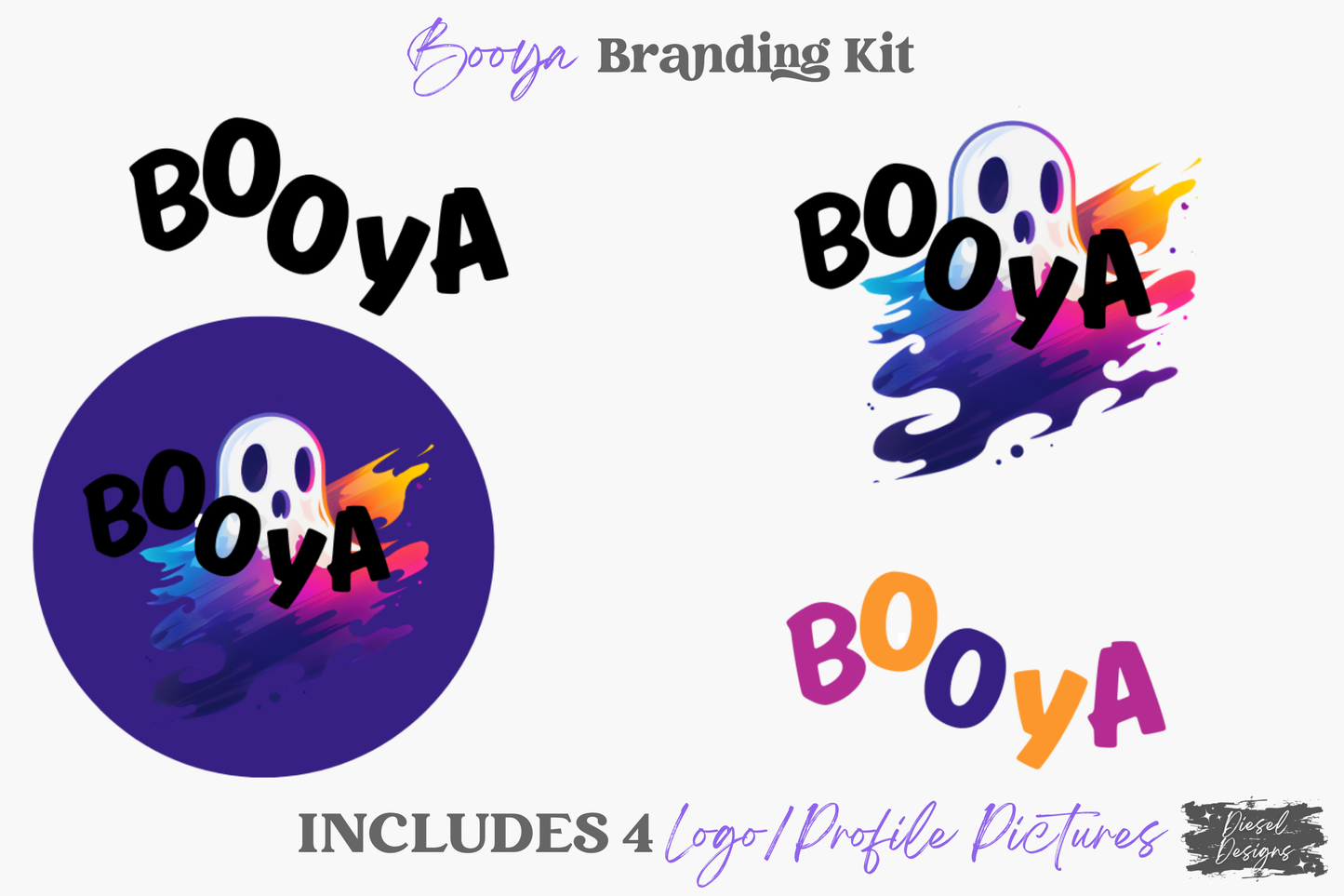 BOOYA Business Branding Kit | Website Kit | Business Card | Logo | Facebook Cover | Editable in Canva