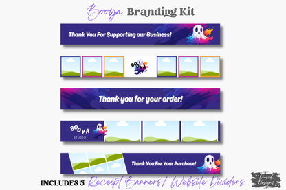 BOOYA Business Branding Kit | Website Kit | Business Card | Logo | Facebook Cover | Editable in Canva