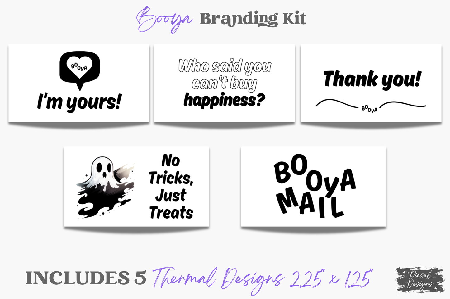 BOOYA Business Branding Kit | Website Kit | Business Card | Logo | Facebook Cover | Editable in Canva